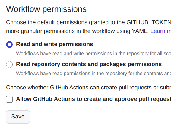 GitHub Permissions
